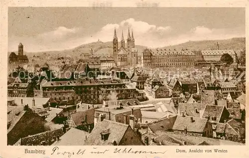 AK / Ansichtskarte 73807294 Bamberg Dom Panorama von Westen Bamberg