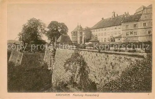 AK / Ansichtskarte  Kronach_Oberfranken Festung Rosenberg Kronach Oberfranken