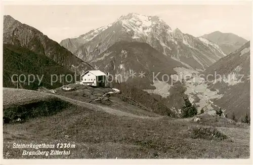 AK / Ansichtskarte  Brandberg__Tirol_AT Steinerkogelhaus Berghaus im Zillertal Zillertaler Alpen 