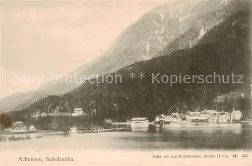 AK / Ansichtskarte 73807316 Scholastika_Achenkirch_Tirol Ansicht vom Achensee aus Scholastika_Achenkirch