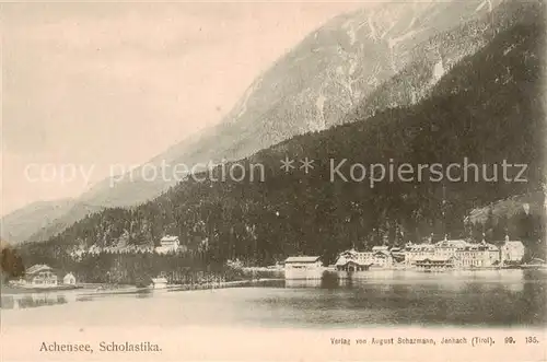 AK / Ansichtskarte  Scholastika_Achenkirch_Tirol Ansicht vom Achensee aus Scholastika_Achenkirch