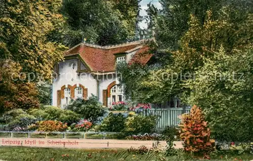 AK / Ansichtskarte  Leipzig Idyll im Scheibenholz Leipzig