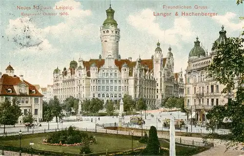 AK / Ansichtskarte  Leipzig Neues Rathaus Leipzig