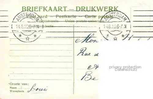 AK / Ansichtskarte 73807351 Amsterdam__NL Postkantoor NZV Burgwal 