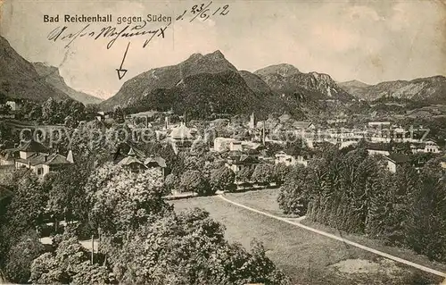 AK / Ansichtskarte  Bad_Reichenhall Panorama Blick gegen Sueden Bad_Reichenhall