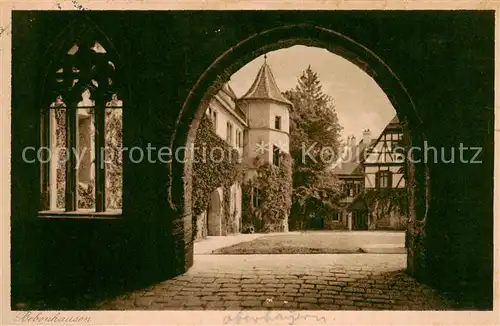 AK / Ansichtskarte  Bebenhausen_Allgaeu Schlosshof Torbogen Bebenhausen Allgaeu