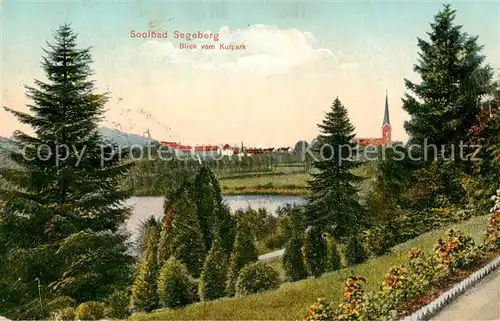 AK / Ansichtskarte  Bad_Segeberg Blick vom Kurpark Bad_Segeberg