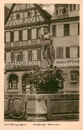 AK / Ansichtskarte  Bad_Mergentheim Milchlings Brunnen Engel Apotheke Bad_Mergentheim