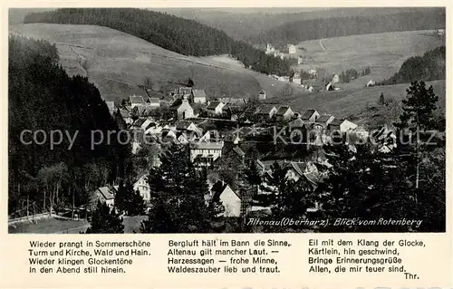 AK / Ansichtskarte  Altenau_Harz Blick vom Rotenberg Altenau Harz