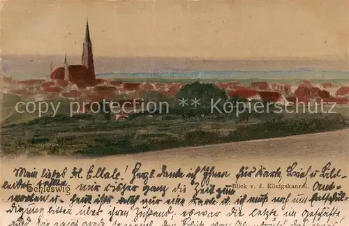 AK / Ansichtskarte 73807457 Schleswig_Schlei Blick von der Koenigskanzel Schleswig_Schlei