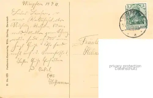 AK / Ansichtskarte Wimpfen_Bad_Neckar Panorama 