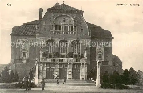 AK / Ansichtskarte  Kiel Stadttheater Eingang Kiel