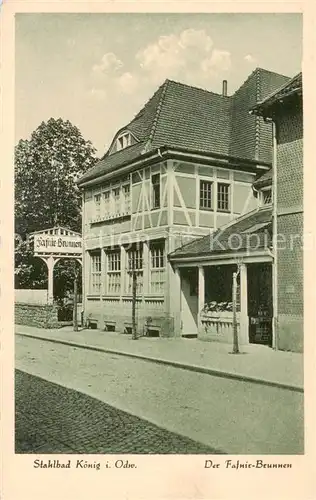 AK / Ansichtskarte  Bad_Koenig_Odenwald Der Fafnir Brunnen Bad_Koenig_Odenwald