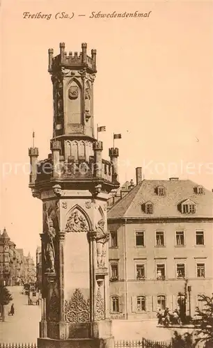 AK / Ansichtskarte  Freiberg__Sachsen Schwedendenkmal 