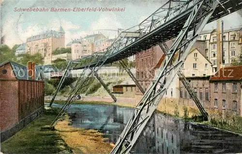 AK / Ansichtskarte  Barmen_Elberfeld Schwebebahn Barmen Elberfeld