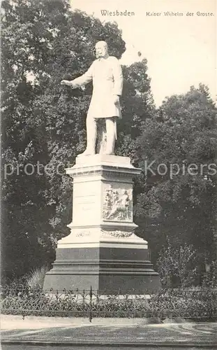 AK / Ansichtskarte 73807478 Wiesbaden Denkmal Kaiser Wilhelm der Grosse Wiesbaden