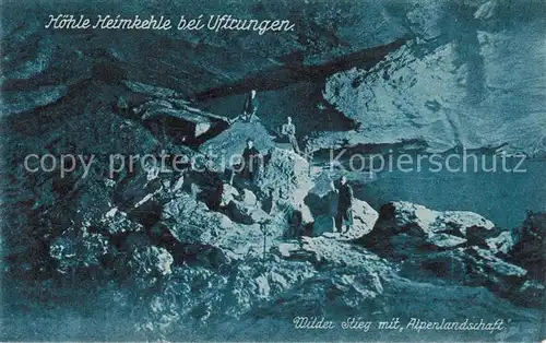 AK / Ansichtskarte 73807495 Uftrungen Hoehle Heimkehle Wilder Stieg mit Alpenlandschaft Uftrungen