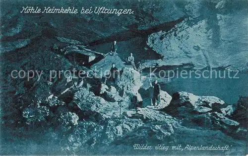 AK / Ansichtskarte  Uftrungen Hoehle Heimkehle Wilder Stieg mit Alpenlandschaft Uftrungen