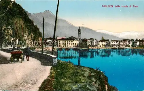 AK / Ansichtskarte  Porlezza_Lago_di_Lugano_IT dalla strada di Cima 