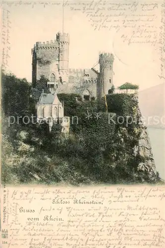 AK / Ansichtskarte  Ruedesheim_am_Rhein Schloss Rheinstein 