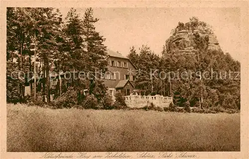 AK / Ansichtskarte  Schoena_Bad_Schandau_Saechsische-Schweiz Naturfreundehaus am Zirkelstein 