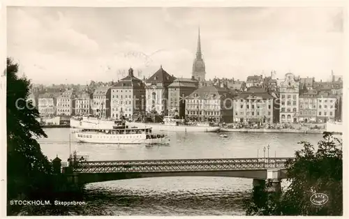 AK / Ansichtskarte  Stockholm Skeppsbron Stockholm