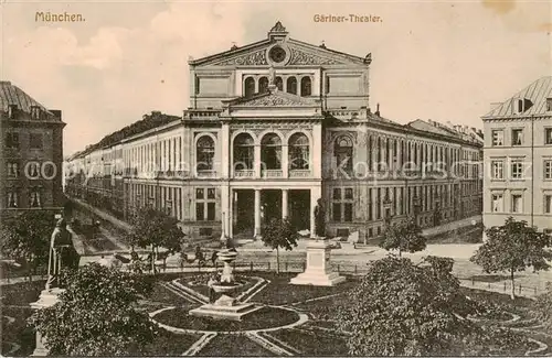 AK / Ansichtskarte  Muenchen Gaertner Theater Feldpost Muenchen