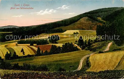 AK / Ansichtskarte  Suhl_Thueringer_Wald Blick von Wilhelmshoehe Suhl_Thueringer_Wald