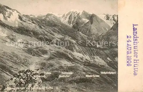 AK / Ansichtskarte  Tannheim_Tirol_AT Panorama von der Landshuter Huette Alpen 