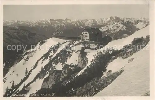 AK / Ansichtskarte 73807603 Rotwandhaus_1765m_Schliersee Berghaus Alpenpanorama 