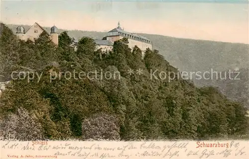 AK / Ansichtskarte  Schwarzburg_Thueringer_Wald Blick zum Schloss Schwarzburg_Thueringer