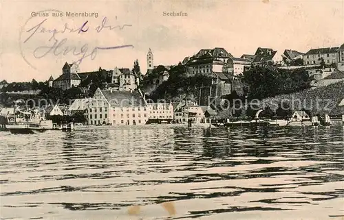 AK / Ansichtskarte 73807614 Meersburg_Bodensee Seehafen Meersburg Bodensee