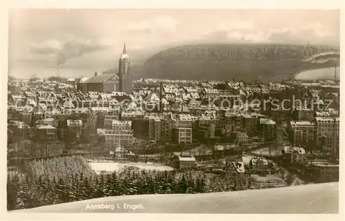 AK / Ansichtskarte  Annaberg_-Buchholz_Erzgebirge Stadtpanorama 