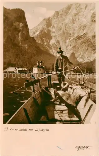 AK / Ansichtskarte  Koenigssee-Muehlleiten_Schoenau_Berchtesgaden Waidmannsheil am Koenigssee 