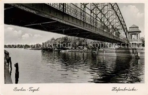 AK / Ansichtskarte  Tegel_Berlin Hafenbruecke 