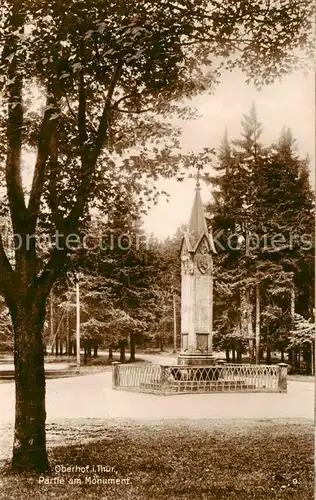 AK / Ansichtskarte  Oberhof__Thueringen Partie am Monument 