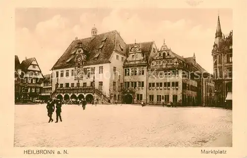 AK / Ansichtskarte  Heilbronn_Neckar Marktplatz Heilbronn Neckar