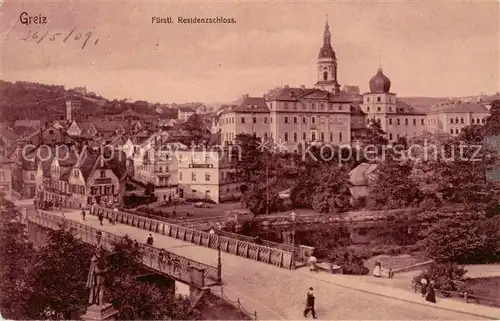 AK / Ansichtskarte  Greiz_Thueringen Fuerstl Residenzschloss Greiz Thueringen