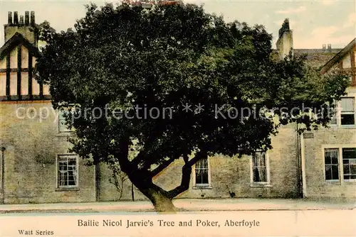 AK / Ansichtskarte  Aberfoyle_Scotland_UK Bailie Nicol Jarvies Tree and Poker 