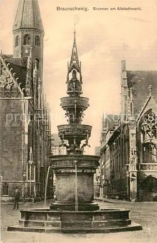 AK / Ansichtskarte 73807707 Braunschweig Brunnen am Altstadtmarkt Braunschweig