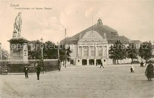 AK / Ansichtskarte 73807713 Cassel__Kassel Friedrichsplatz mit Neuem Theater 