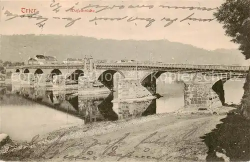 AK / Ansichtskarte  Trier Moselbruecke Trier