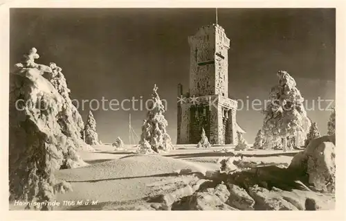 AK / Ansichtskarte  Hornisgrinde_Sasbach Aussichtsturm 