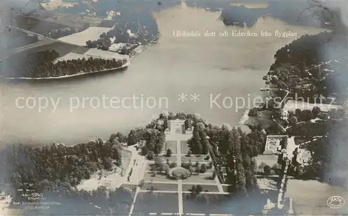 AK / Ansichtskarte  Ulriksdals_Solna_Sweden Slott och Edsviken Fliegeraufnahme 