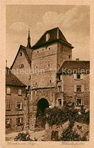 AK / Ansichtskarte 73807746 Wimpfen Hohenstaufentor Wimpfen