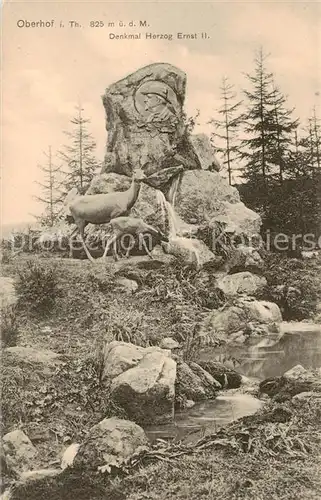 AK / Ansichtskarte  Oberhof__Thueringen Denkmal Herzog Ernst II 