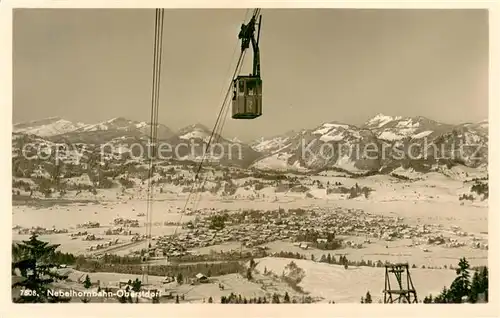 AK / Ansichtskarte  Seilbahn_Cable-Car_Telepherique Oberdorf i.bayr. Allgau Nebelhorn 