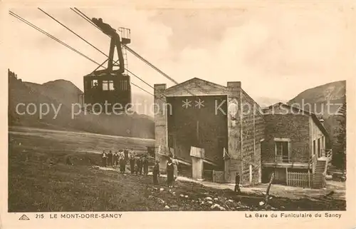 AK / Ansichtskarte  Seilbahn_Cable-Car_Telepherique Le Mont Dore Sancy  