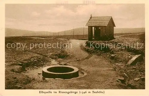 AK / Ansichtskarte  Riesengebirge_Schlesischer_Teil Elbquelle 
