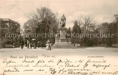 AK / Ansichtskarte  Duesseldorf Cornelius Denkmal Duesseldorf